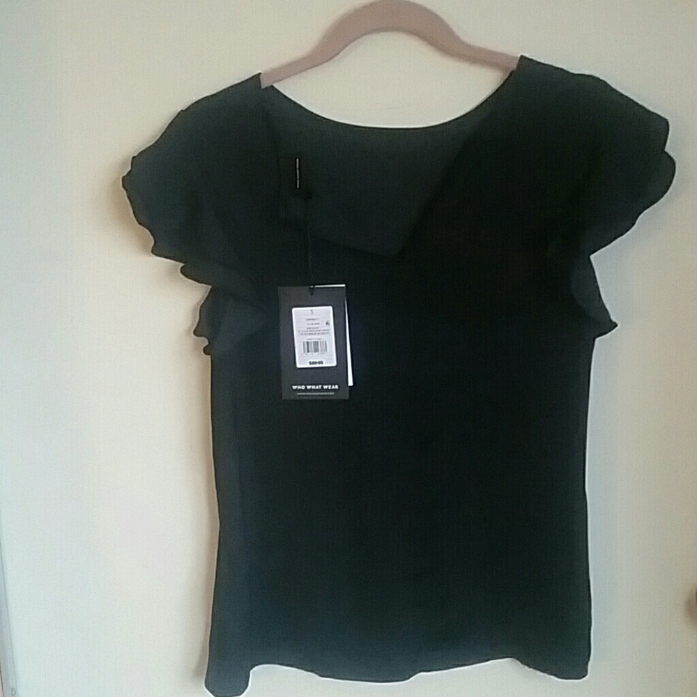 Sheer black top